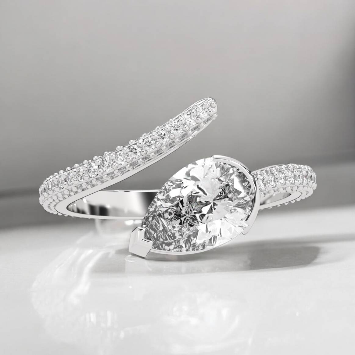 Astrea London ring with lab-grown diamonds