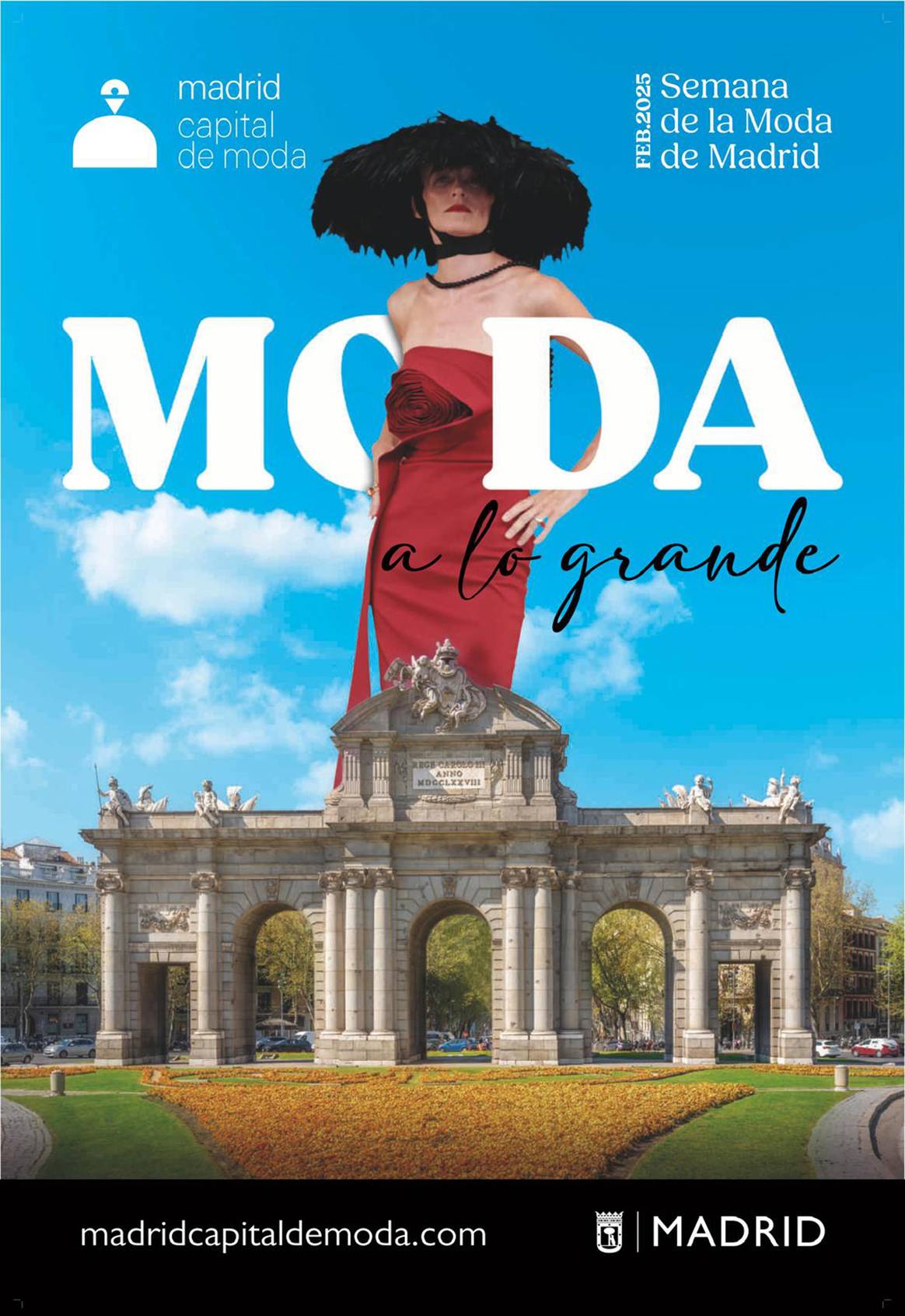 Cartel promocional de la nueva edición de Semana de la Moda de Madrid de febrero de 2025.