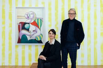 Streifen als Hommage: Designer Paul Smith gestaltet Picasso-Schau