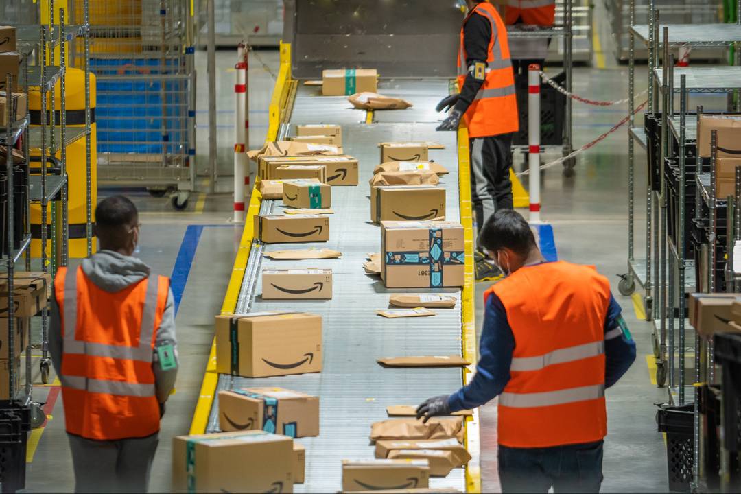 Amazon warehouse.