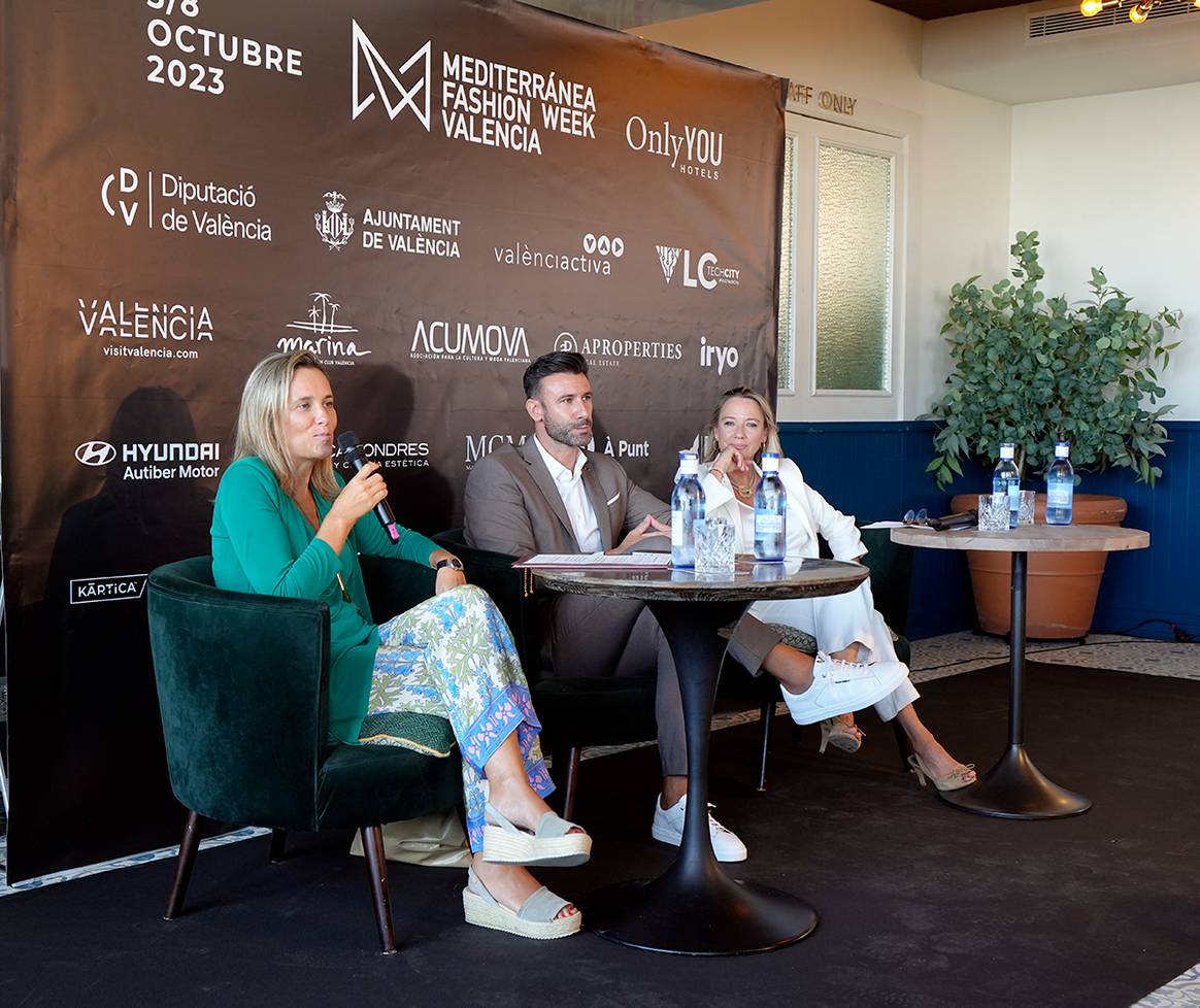 Acto de presentación de la segunda edición de la Mediterránea Fashion Week Valencia, el 21 de septiembre de 2023.