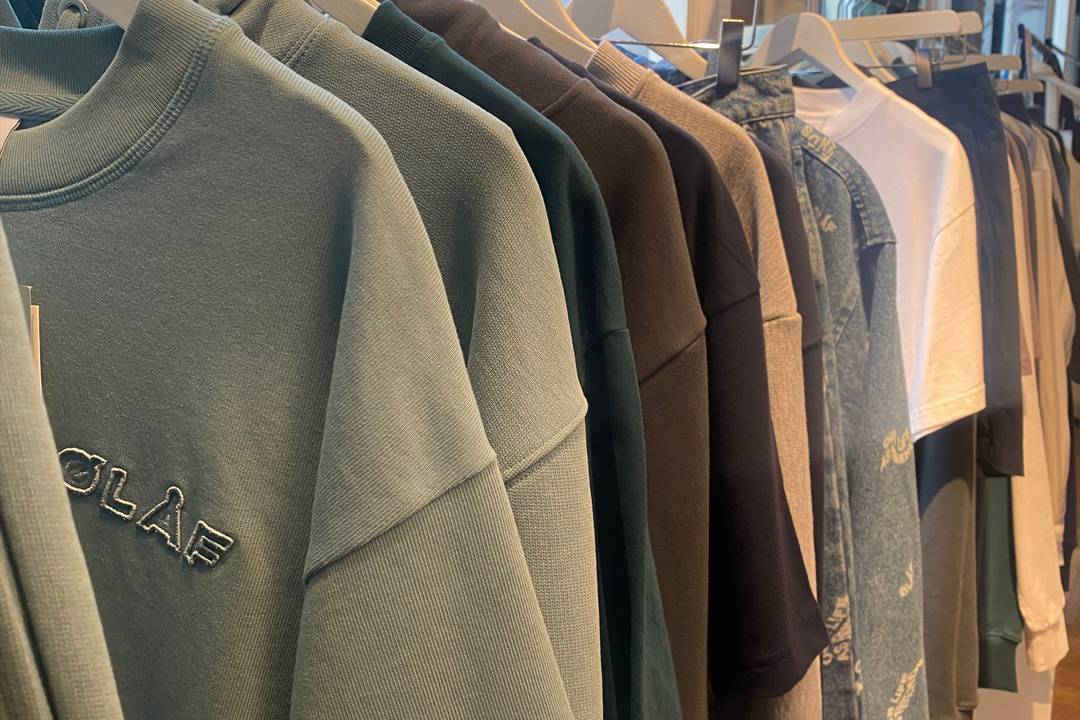 Modemerk Olaf, in showroom Talk