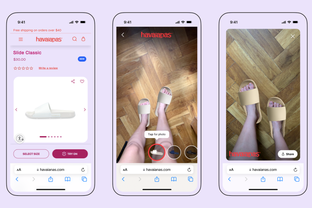 Havaianas lance l'essayage de claquettes virtuel
