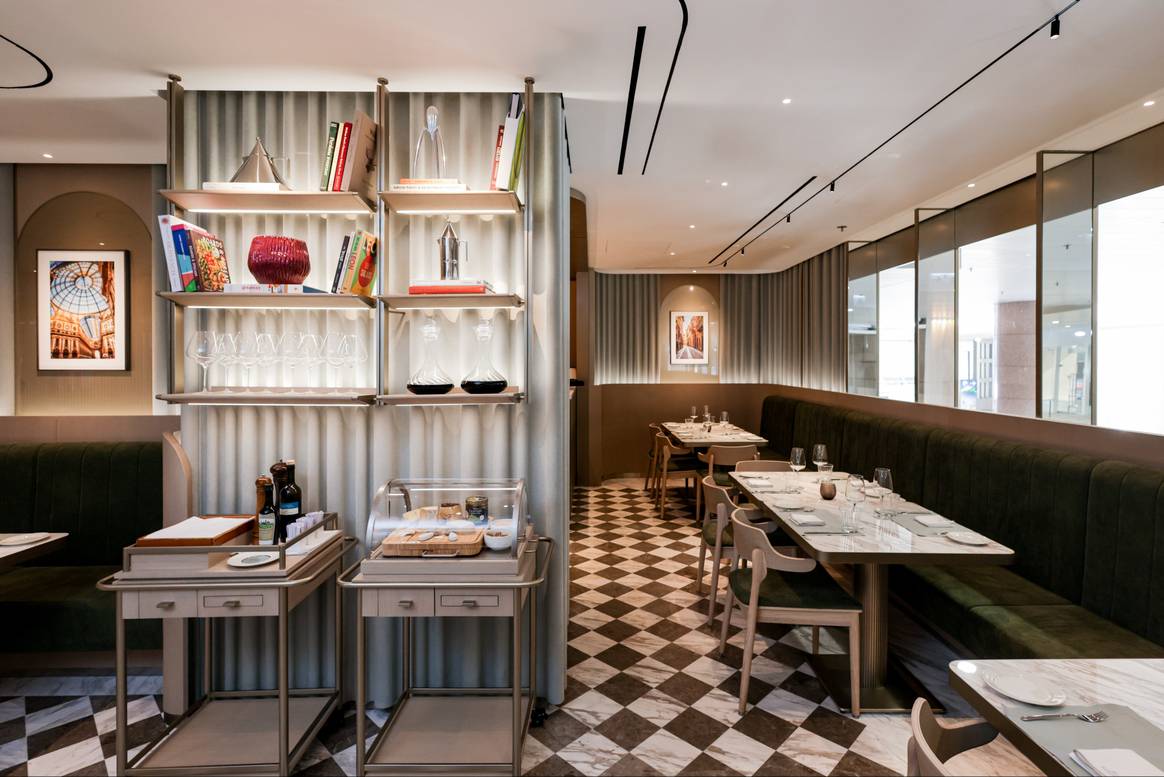 Inside Locanda Canali in Hong Kong