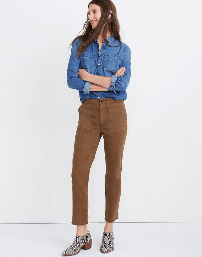 Stovepipe Fatigue Pants: TENCEL™ Lyocell Edition | Madewell