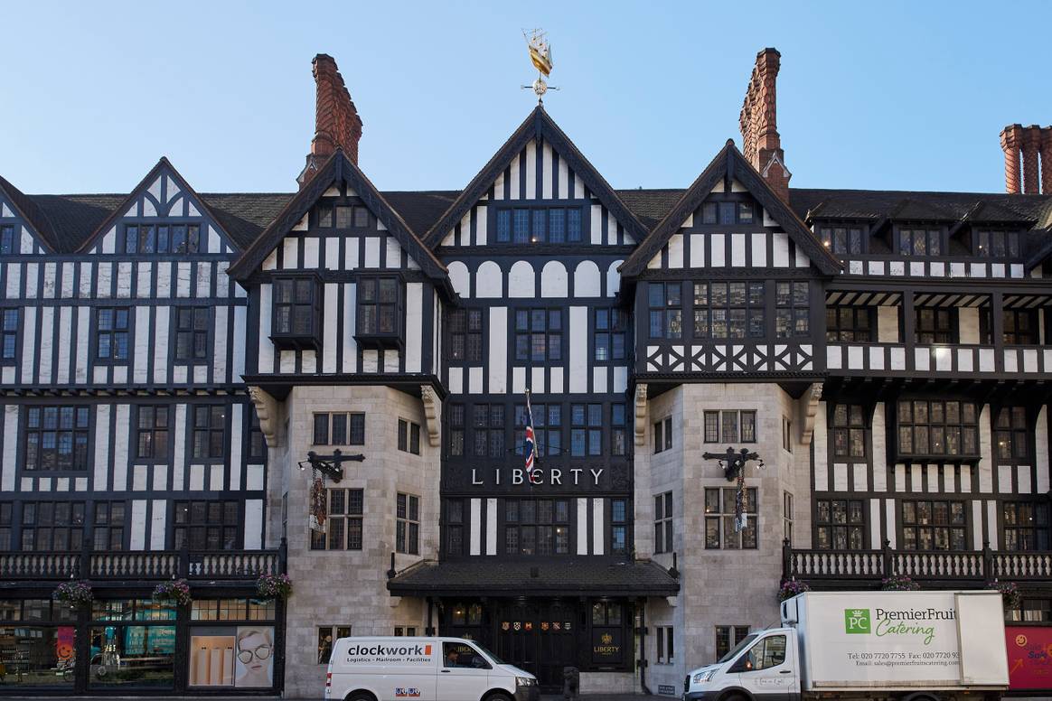 Liberty London storefront.