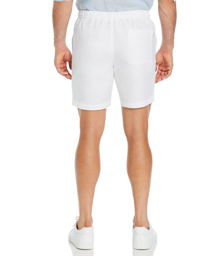 Men's Linen Blend Pull On Drawstring Shorts | Cubavera