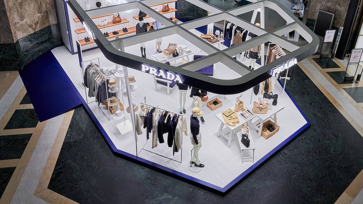 Pop-up store Prada aux Galeries Lafayette Champs-Élysées