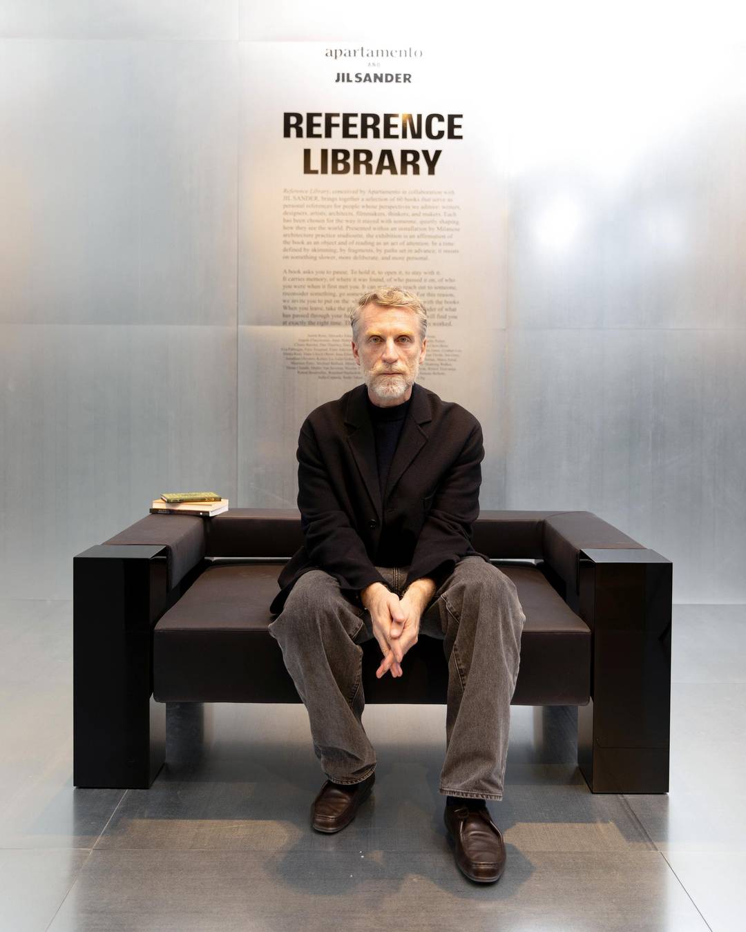 Simone Bellotti, all'evento Jil Sander