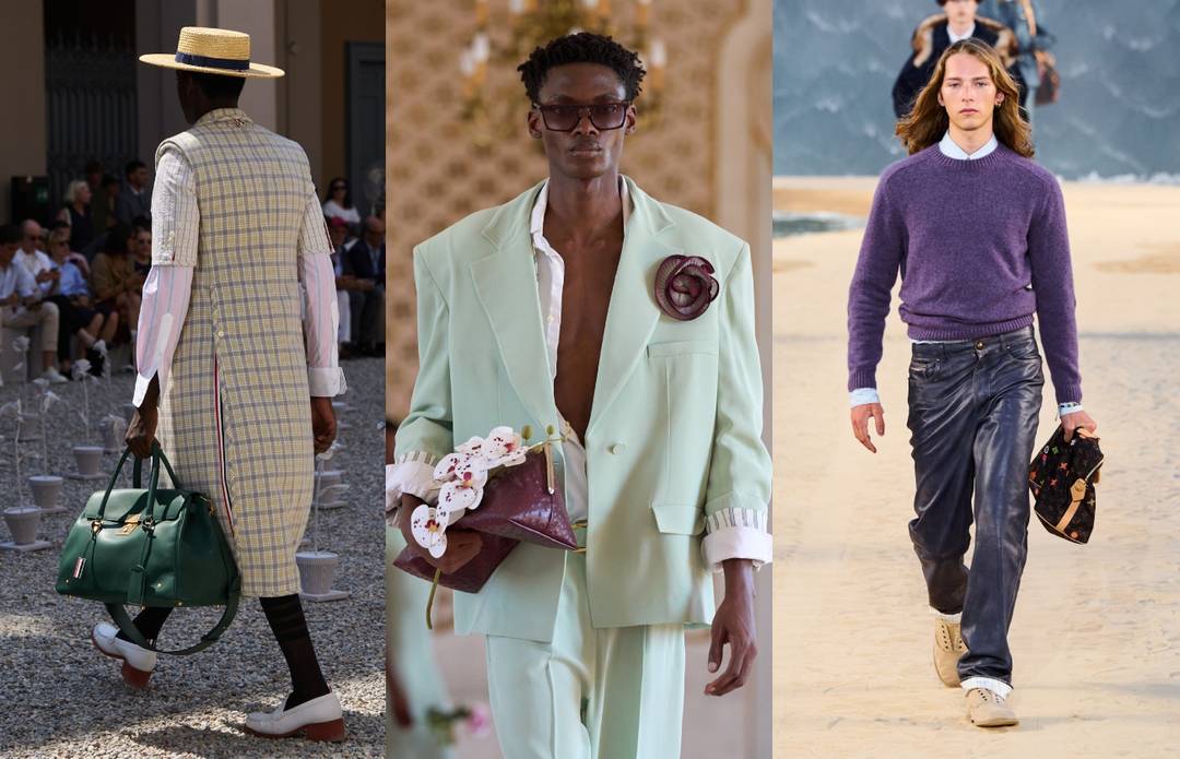Thom Browne SS27 Menswear, Rowen Rose SS27 - Menswear & Louis Vuitton SS27 Menswear