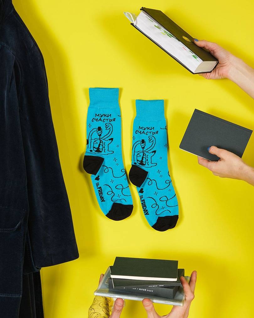 St.Friday Socks и Megogo Audio выпустили "достоевские носки" к 200-летию классика