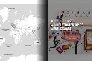 Top 10 duurste winkelstraten op de wereldkaart