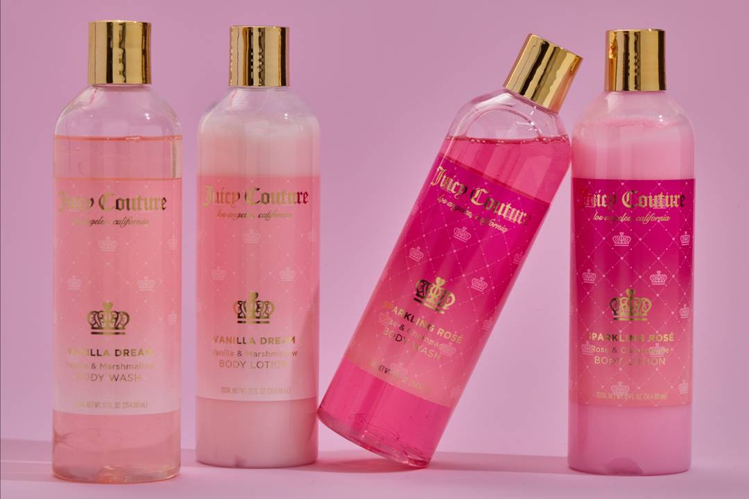 Juicy Couture cruelty-free hair, bath, nail and cosmetic products