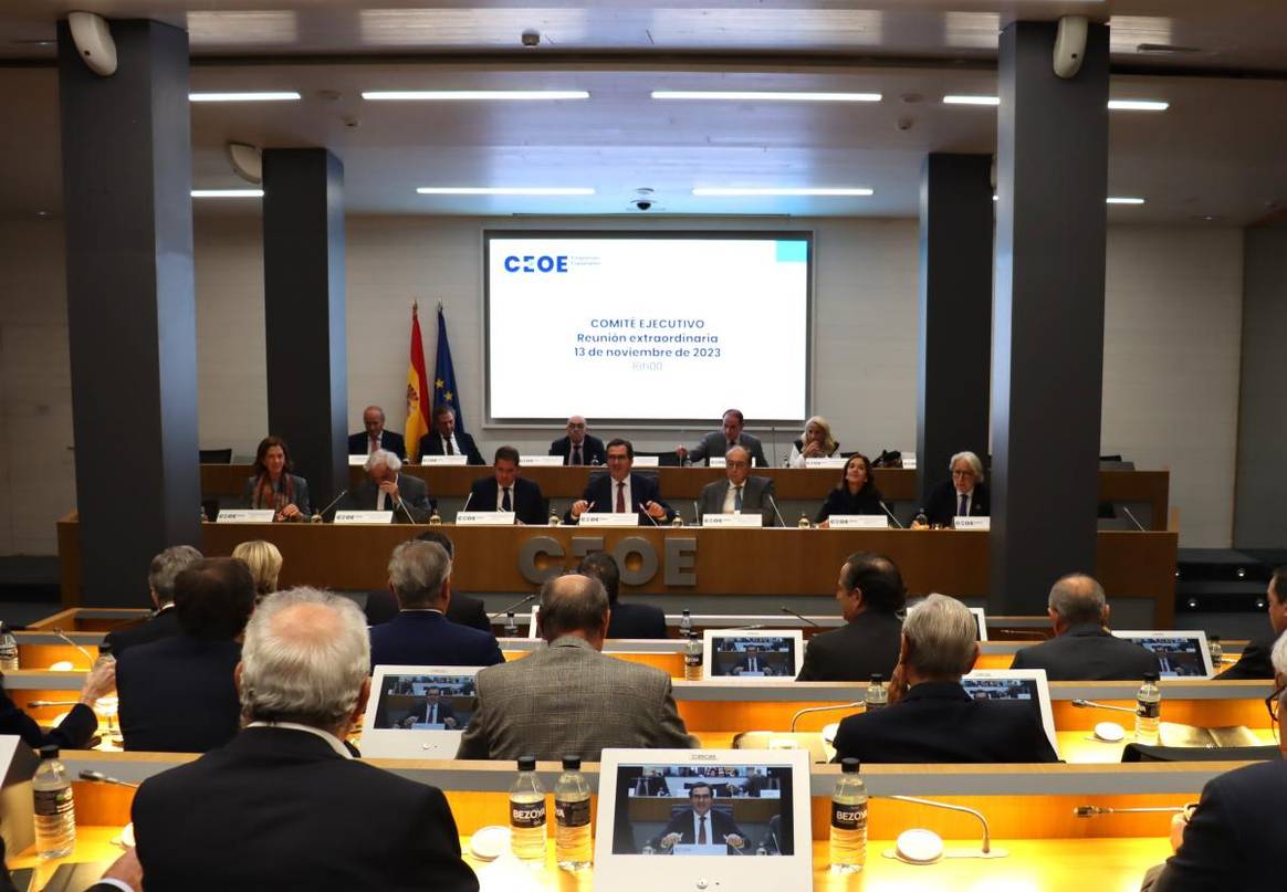 Reunión del Comité Ejecutivo de la CEOE del 13 de noviembre de 2023.