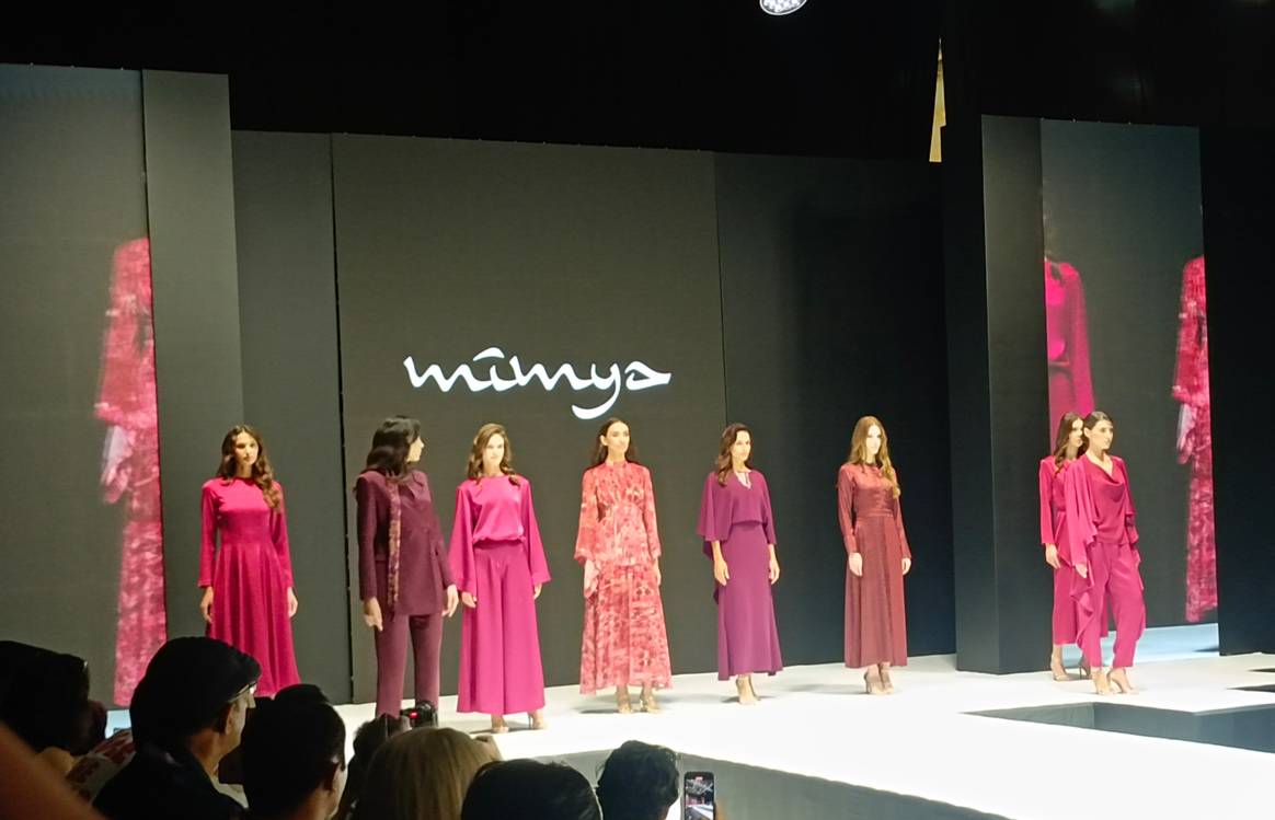 Creations show at the Mimya fashion show.