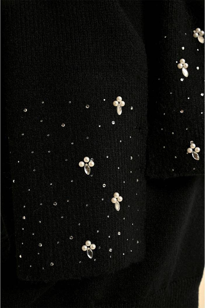 Echarpe avec strass & perles | Molly Bracken