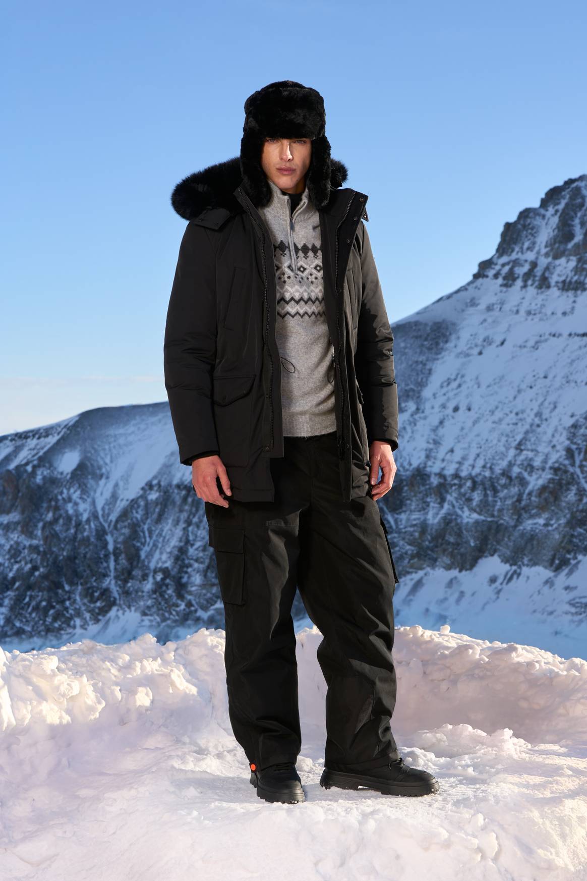 Guess ‘Winter Project’ catwalk show at Glacier 3000