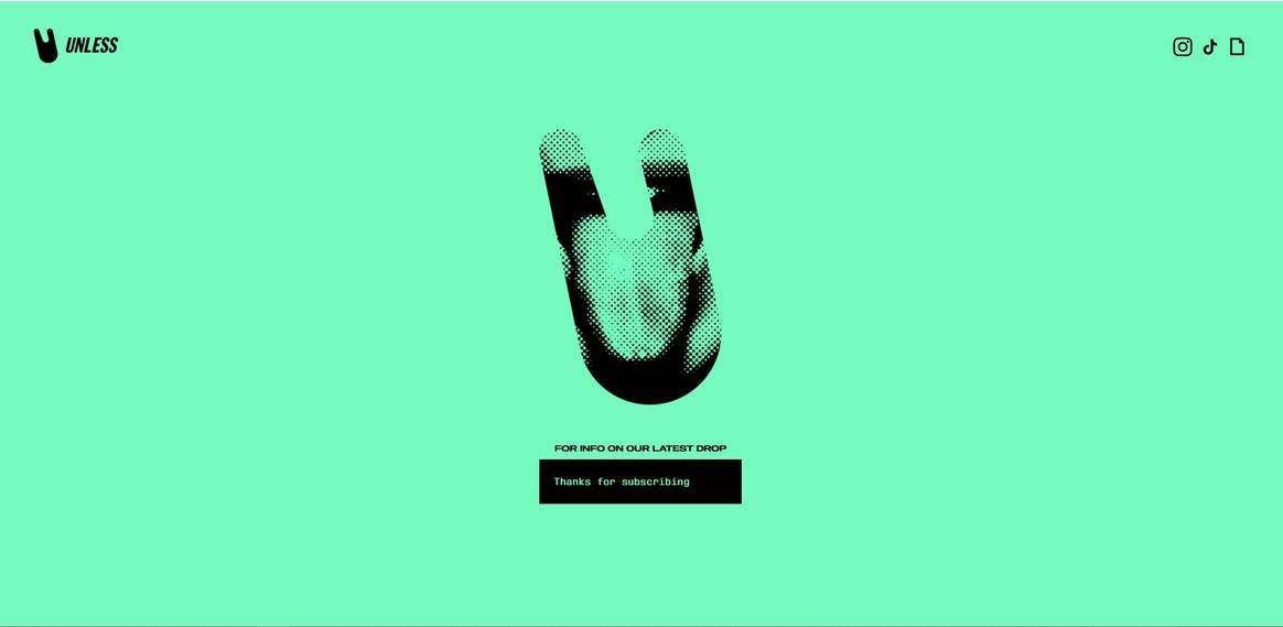 Screenshot: unlesscollective.com