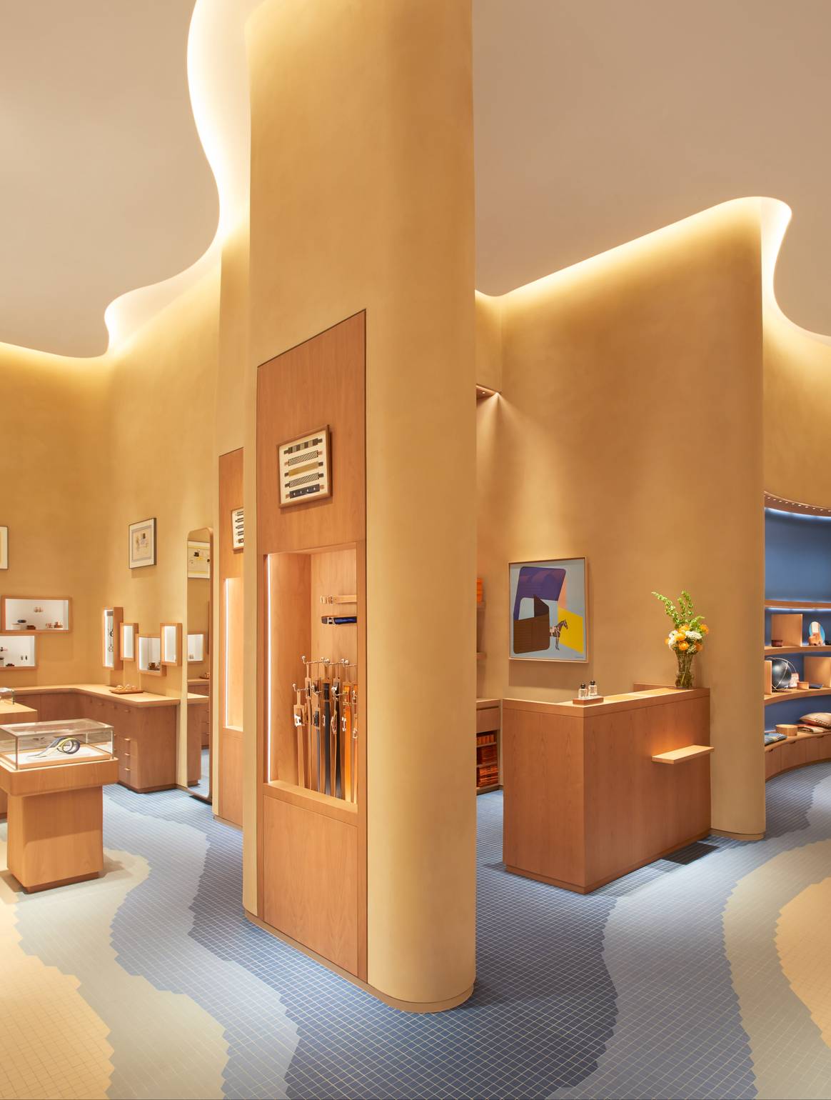 Imagen: Nueva boutique de Hermès en el número 81 de Paseo de Gracia, Barcelona. Pablo Zamora, por cortesía de Hermès.