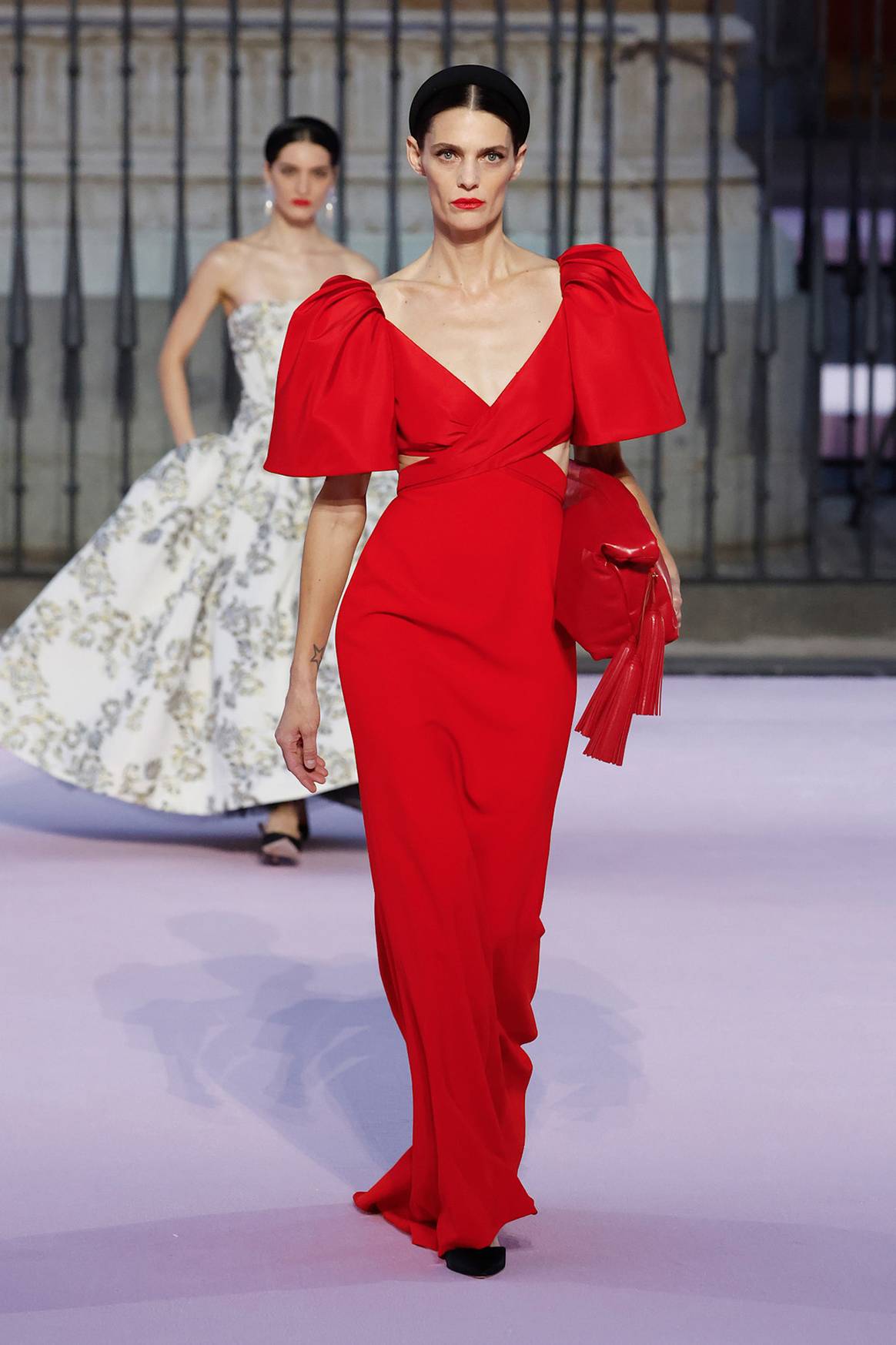 Carolina Herrera, presentación en la Plaza Mayor de Madrid de la colección Primavera/Verano 2026.