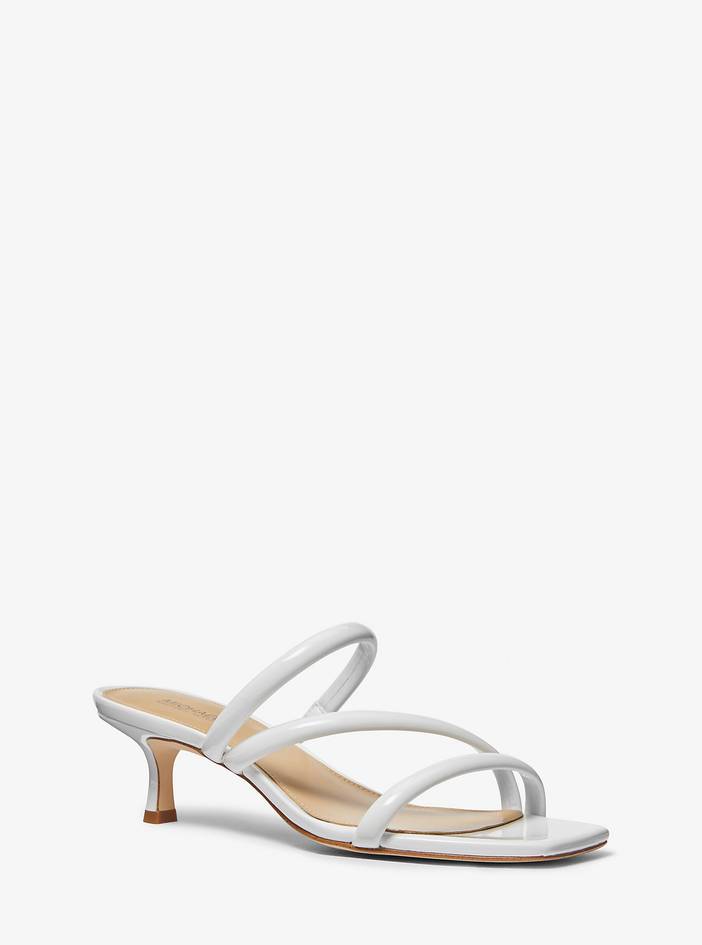 MK Celia Patent Kitten Sandal | Michael Kors