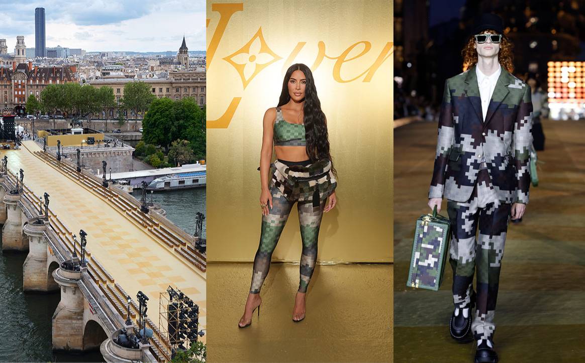 Crédits: MEN’S SPRING-SUMMER 2024 FASHION SHOW © Louis Vuitton – All rights reserved Kim Kardashian