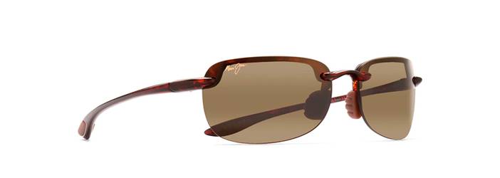 Sandy Beach Rimless Polarized Sunglasses | Gloss Black Frames with Neutral Grey Lenses | Maui Jim