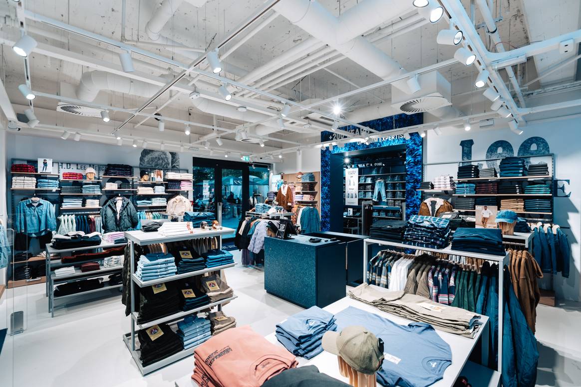 Image: Kontoor Brands; Lee and Wrangler retail store in Berlin