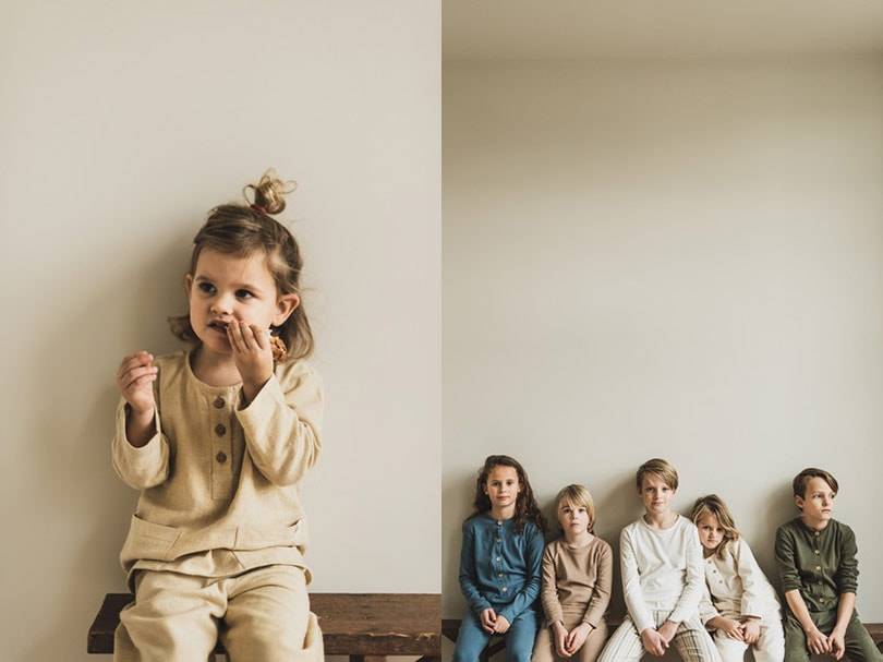 Natural lounge & nightwear voor “JE NEST”