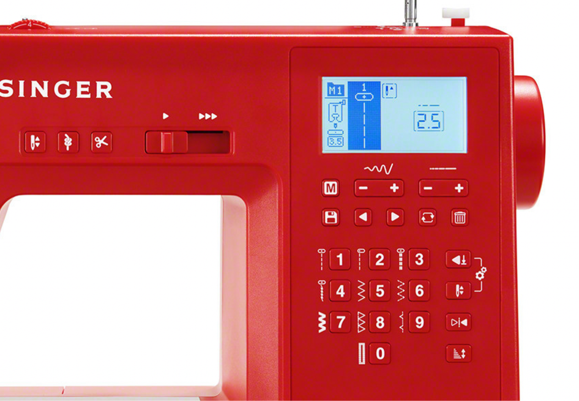 Singer x Supreme sewing machine with LED panel