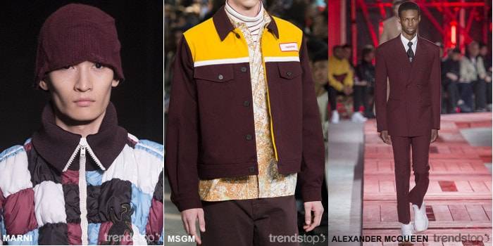 I colori autunno inverno 2018-19 visti sulle passerelle uomo