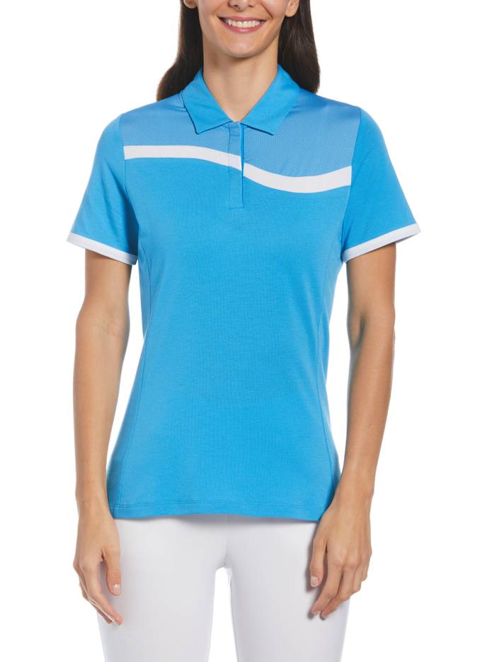 Women's Swing Tech™ Asymmetrical Color Block Golf Polo Shirt | Callaway