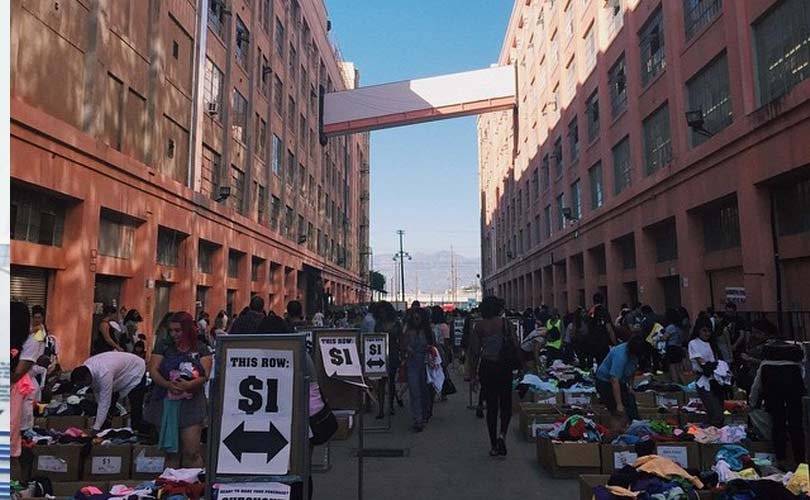 Sample sales in Los Angeles attracts locals