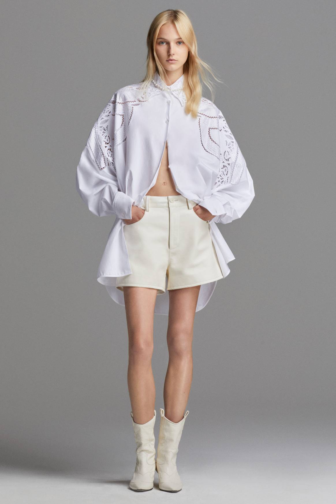 Ermanno Scervino Resort 24 blouse and shorts