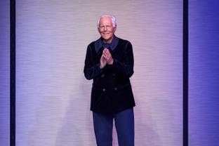 O rei da moda italiana Giorgio Armani