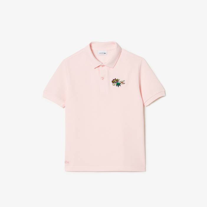 Kinder Poloshirt aus Bio-Baumwoll-Piqué mit Holiday Aufnäher | Lacoste