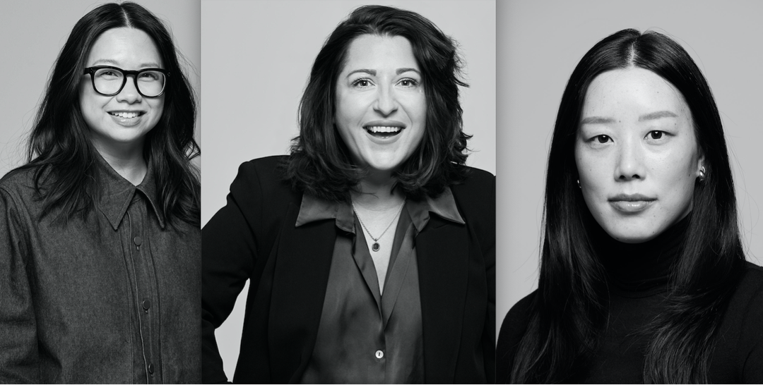 From left to right: Christine Sio, Chief Customer Officer; Melissa Malik, Chief Supply Chain Officer; Haein Dorin, Global Marketing Manager of Ssense