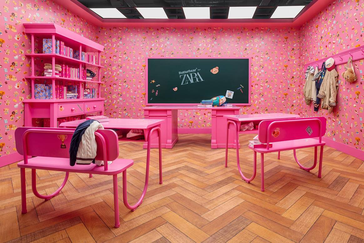 Pop-up en Shanghái de la colección colaborativa “Butterbear for Zara”.