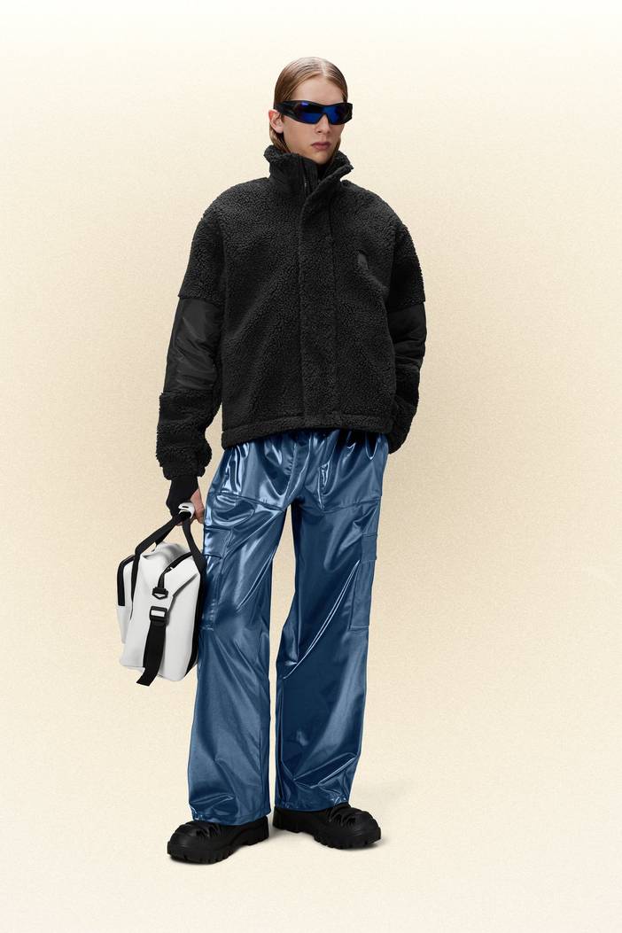 Cargo Rain Pants Wide - Black | Rains
