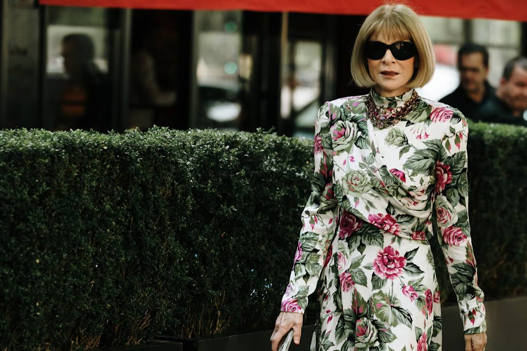 Anna Wintour, en 2024, lors de la fashion week Haute Couture à Paris.