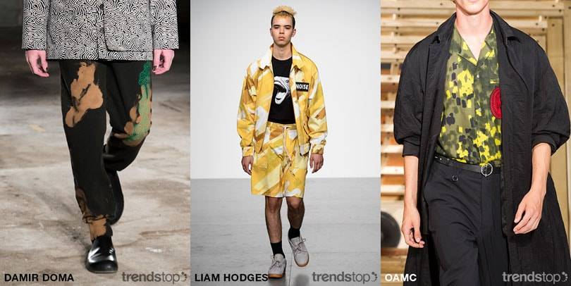 SS19 Belangrijke Herenmode Print- en Grafische Printtrends