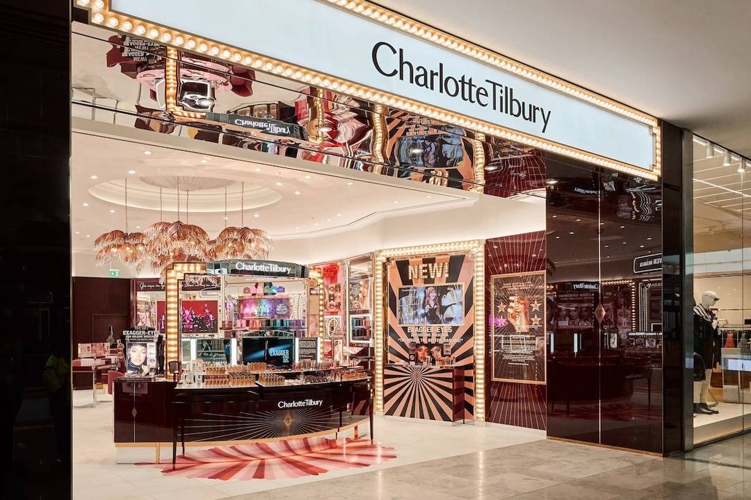 Negozio Charlotte Tilbury nel centro commerciale Westfield Stratford di Londra (Regno Unito).