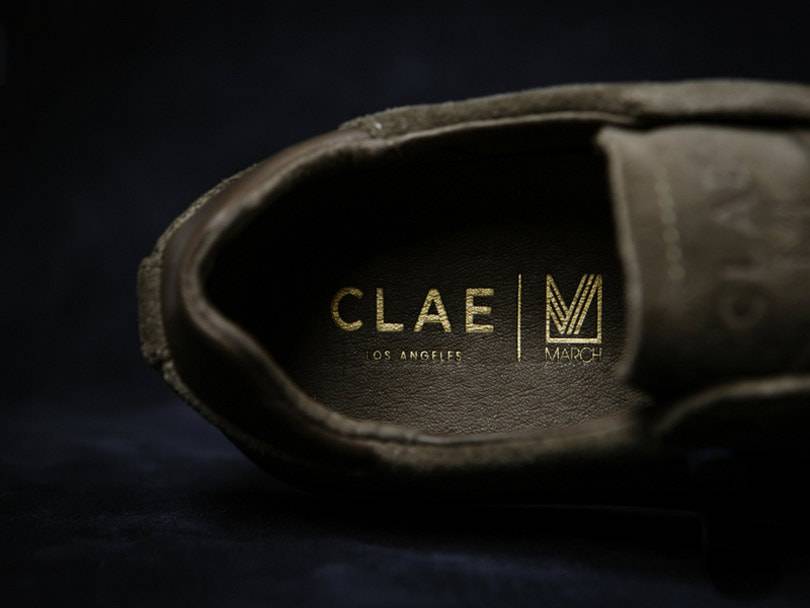 Collaboration entre les baskets Clae et les montres March La.B