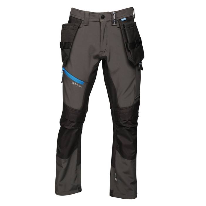 Professional Mens Strategic Softshell Work Trousers Ash | Regatta
