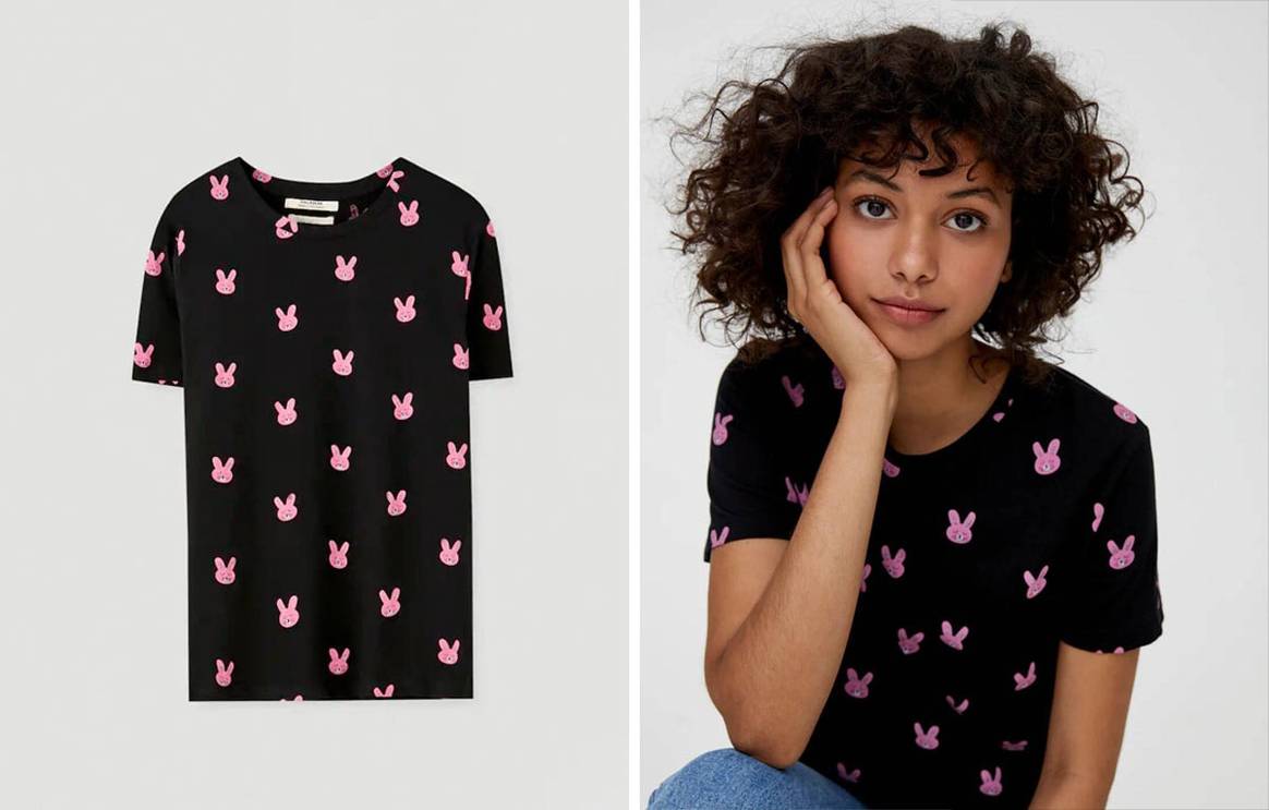 Inditex y Pull&Bear acusadas de plagiar los “conejitos rosas” de Becomely