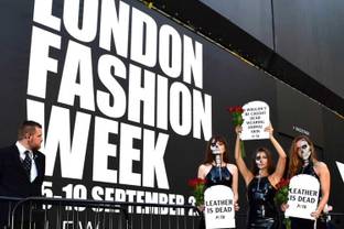 Anti-fur protesters take London Fashion Week by storm