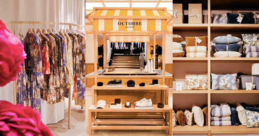 Sézane au Bon Marché. Crédit photo : Sézane