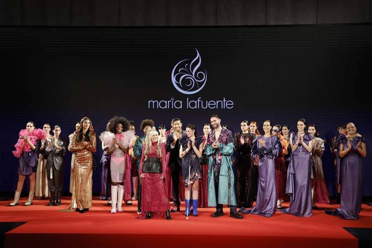 Imagen de la colección FW23 “Inefable” de María Lafuente en MBFW Madrid, por cortesía de la organización