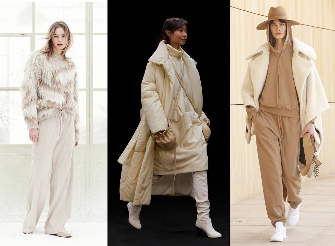 Imagen: Brunello Cucinelli FW21, Lemaire FW21, Kristina Fidelskaya FW21 a través de Catwalkpictures.com