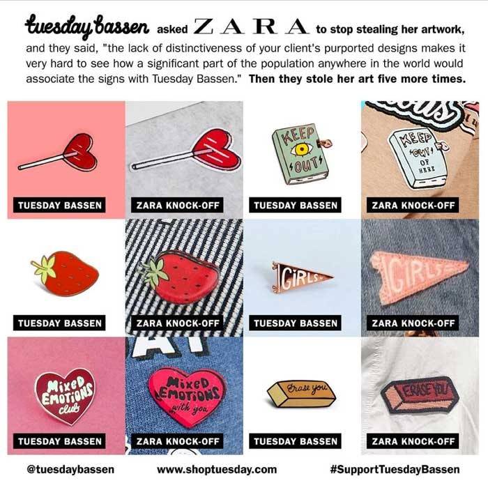 Zara répond sur une affaire de plagiat